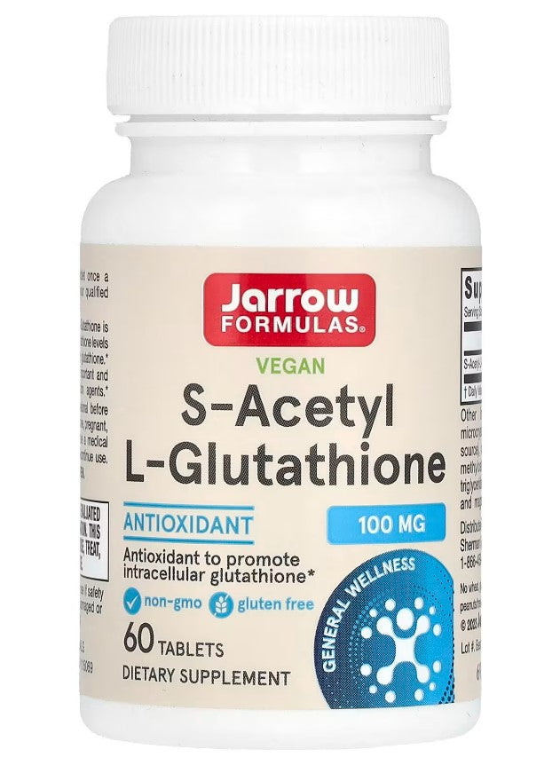 Jarrow Formulas S-atsetüül-L-glutatioon, 100 mg - 60 tabletti