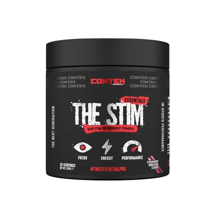 Conteh Sports The Stim treeningeelne toidulisand, maasika ja närimiskummi maitsega – 255 g