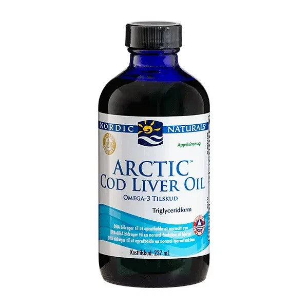 Nordic Naturals (Taani etikett) arktiline tursamaksaõli, 1060 mg apelsinimaitseline – 237 ml.