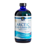 Nordic Naturals (Taani etikett) arktilise tursa maksaõli, 1060 mg apelsinimaitseline – 473 ml.