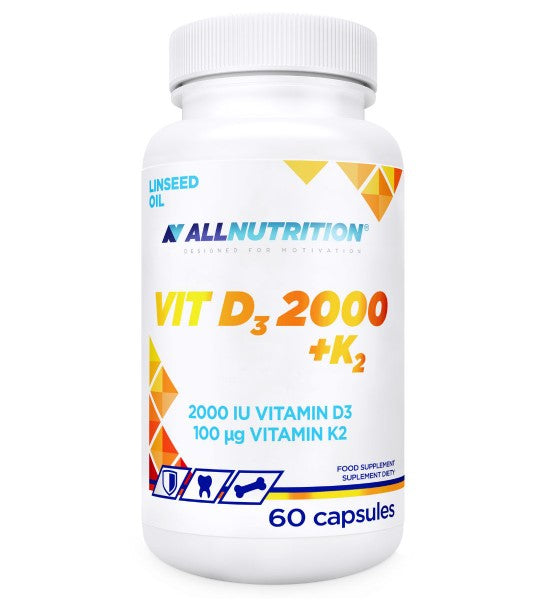 Allnutrition vitamiin D3 2000 + K2 – 60 kapslit