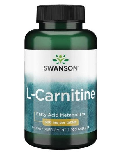 Swanson L-karnitiin, 500 mg – 100 tabletti