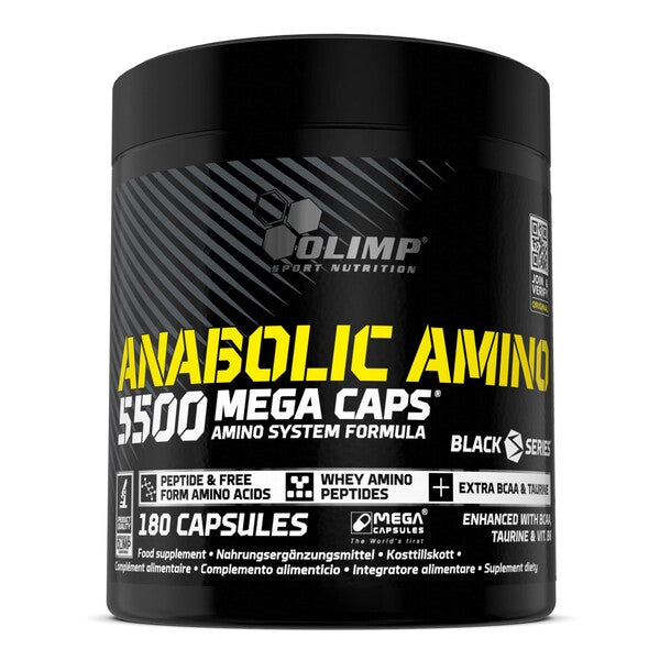 Olimp Nutrition Anabolic Amino 5500, Mega kapslid – 180 kapslit