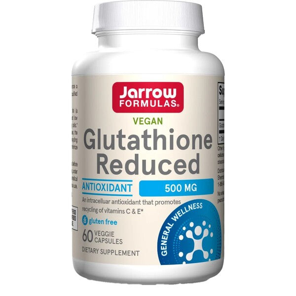 Jarrow Formulas vähendatud glutation, 500 mg - 60 kapslit