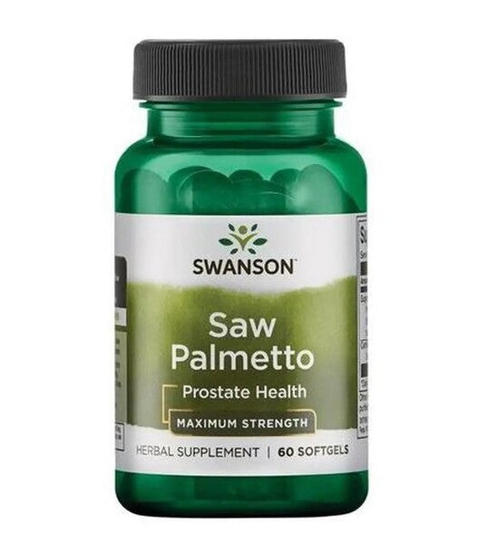 Swanson Saw Palmetto, maksimaalne tugevus – 60 kapslit