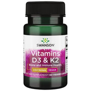 Swansoni vitamiinid D3 ja K2, 50 mcg ja 75 mcg – 60 kapslit