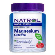 Natroli suure imendumisega magneesiumtsitraat, vaarika maitsega – 60 kummikommi