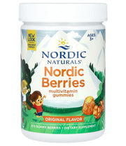 Nordic Naturals multivitamiinid Nordic Berries, algne maitse – 200 kummikommi