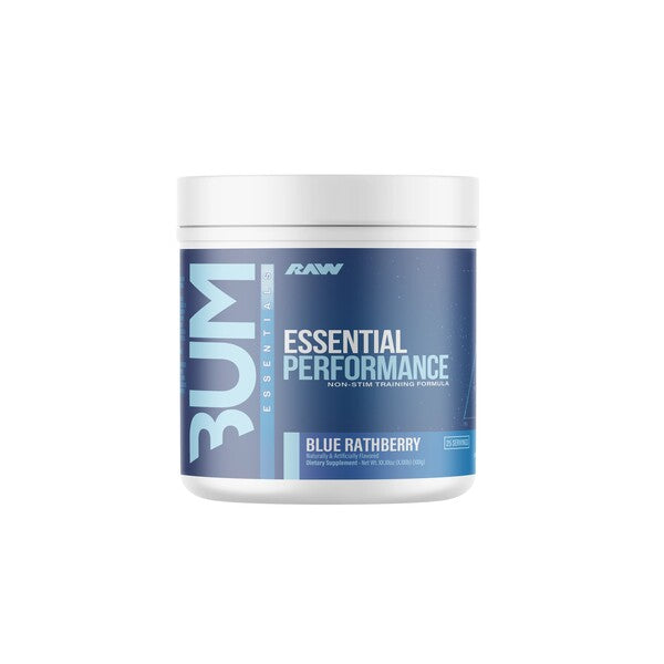 Raw Nutrition Bum Essential Performance, mustikamaitseline – 618 g