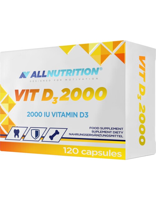 Allnutrition vitamiin D3 2000, 2000 RÜ – 120 kapslit
