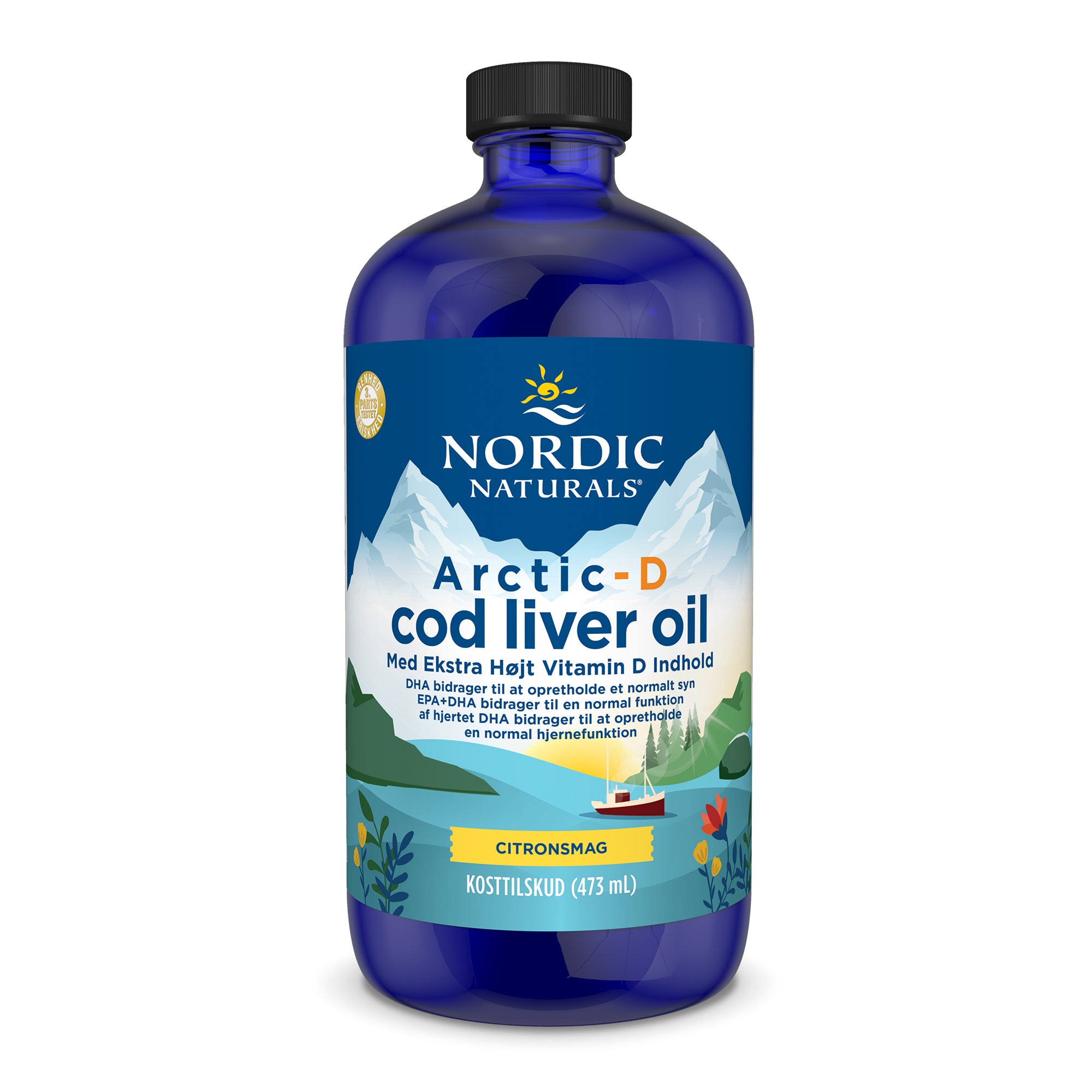 Nordic Naturals (Taani bränd) Arctic-D tursamaksaõli, sidrunimaitseline – 473 ml.