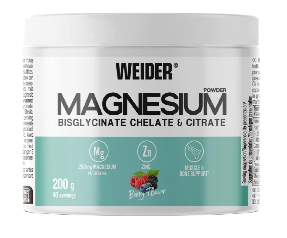 Weider Magneesium Bisglütsinaat Kelaat ja Tsitraat, Marjad - 200g