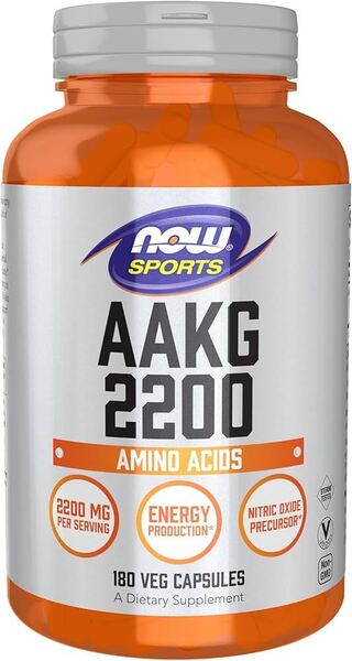 NOW Foods AAKG 2200 - 180 kapslit
