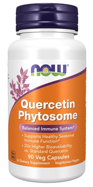 Produkto nuotrauka: NOW Foods Quercetin Phytosome - 90 kapsulių
