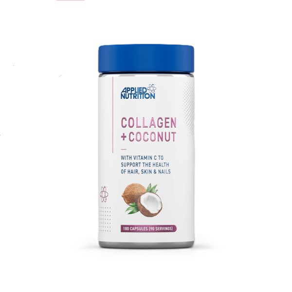 Applied Nutrition kollageen + kookos – 180 kapslit