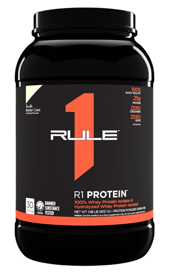 Rule One R1 vanillimaitseline valgupulber “koogitaigen” – 900 g