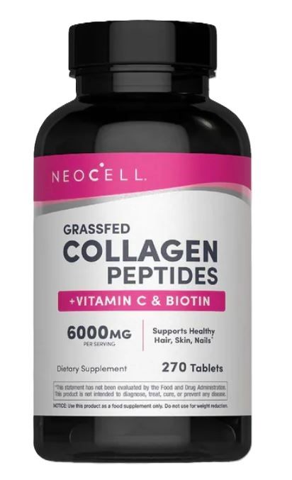 NeoCell rohupeenra kollageenipeptiidid + C-vitamiin ja biotiin – 270 tabletti