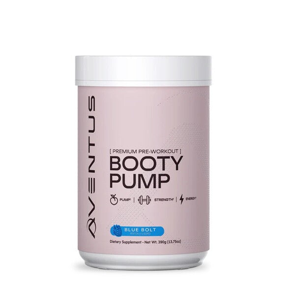 Aventus Supplements Booty Pump – parima kvaliteediga treeningeelne toidulisand, Blue Bolt – 390 g