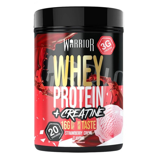 Warrior vadakuvalgud + kreatiin, maasikakreem – 500 g