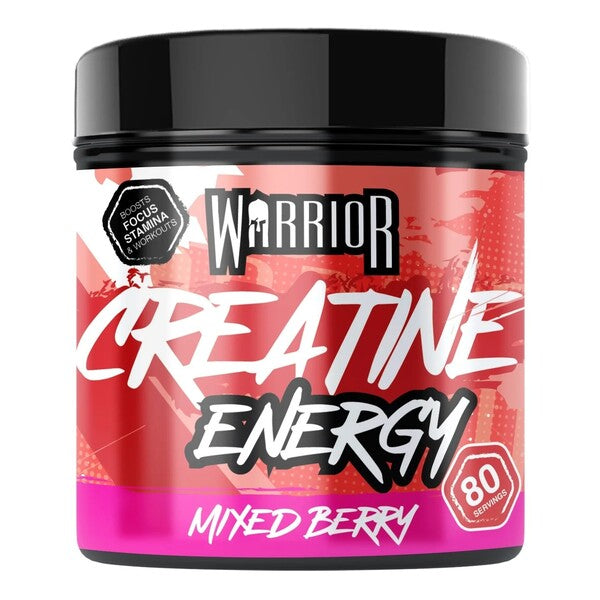 Warrior kreatiin + energia, segamarjad – 360 g