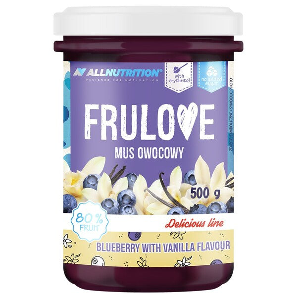 Allnutrition Frulove mustika ja vanilli suflee – 500 g