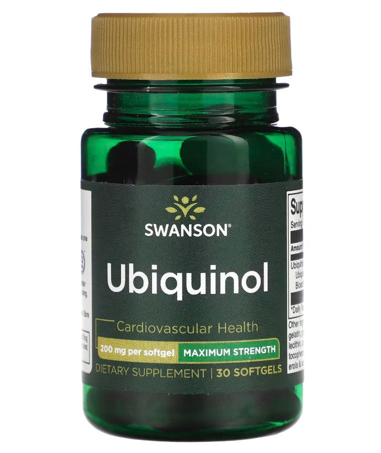 Swansoni ubikinool, 200 mg – 30 kapslit