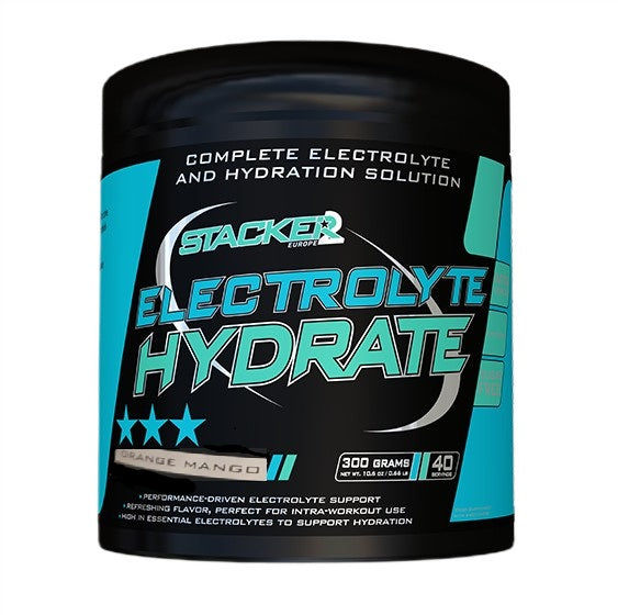 Stacker2 Europe Electrolyte Hydrate, apelsini ja mango – 300 g