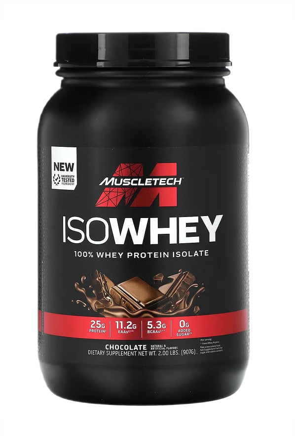 MuscleTech Iso Whey, šokolaadimaitseline – 907 g