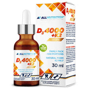 Allnutritioni D3-vitamiini 4000 + K2 tilgad – 30 ml.