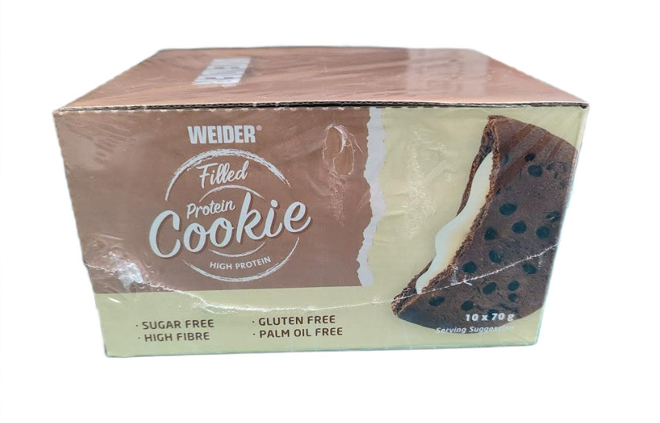 Weider täidetud valgu küpsis, šokolaad-vanill - 10 x 70 g