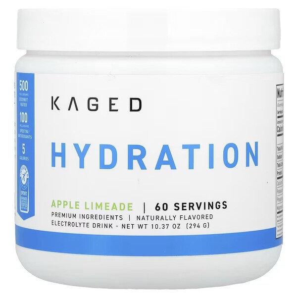 Kaged Muscle Kaged Hydration, õuna-laimi maitse – 294 g
