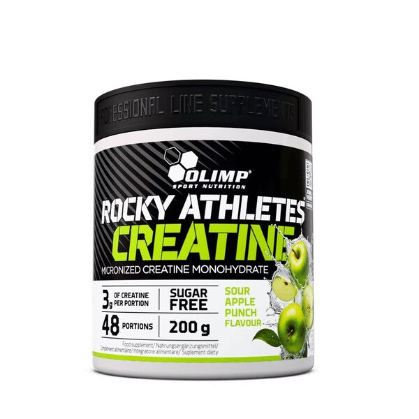 Olimp Nutrition Rocky Athletes kreatiin, hapu õuna maitsega, 200 g