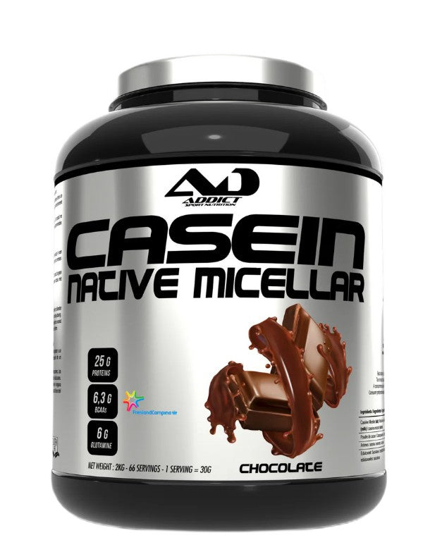 Addict Sport Nutrition mitsellaarkaseiin, šokolaadimaitseline – 2000 g