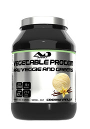 Addict Sport Nutrition köögiviljavalgupulber, rohelised köögiviljad ja lehtköögiviljad, kreemja vanilje maitsega – 750 g
