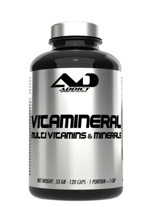 Addict Sport Nutrition vitamiinid ja mineraalained – 120 kapslit