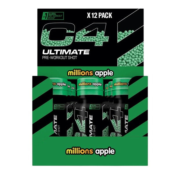 Cellucor C4 Ultimate treeningeelne jook, Millions Apple – 12 x 60 ml.