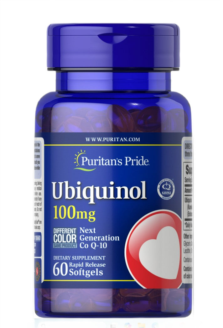 Puritan's Pride Ubiquinol, 100 mg – 60 kapslit