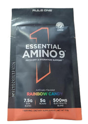 Rule One Essential Amino 9, vikerkaarekommide maitsega – 11,5 g (1 portsjon)