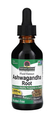 Nature's Answer ashwagandha juur, 2000 mg - 60 ml.
