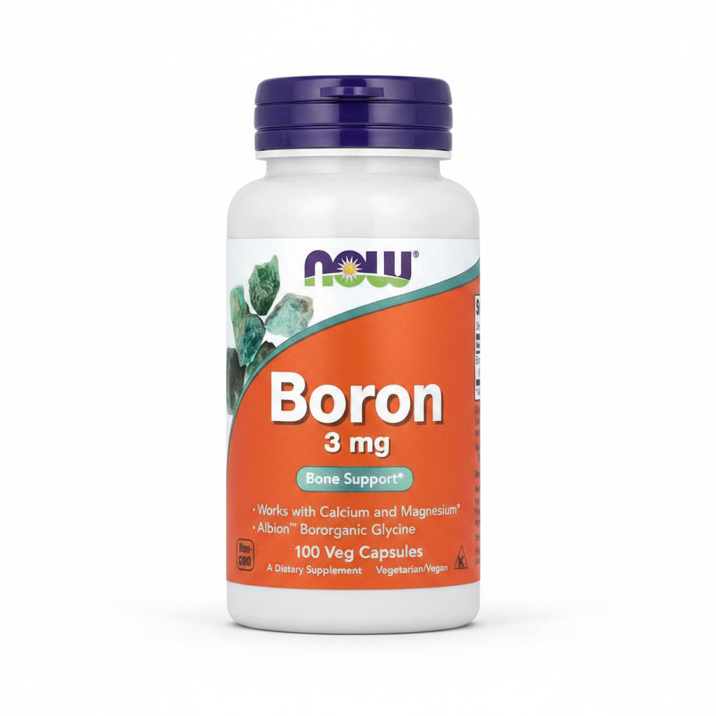 Produkto nuotrauka: NOW Foods Boron, 3mg - 100 kapsulių