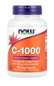 NOW Foods C-vitamiin - 1000 mg bioflavonoididega - 100 kapslit