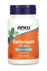 NOW Foods Seleen, 100mcg - 100 tabletti