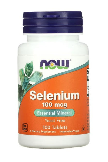 NOW Foods Seleen, 100mcg - 100 tabletti