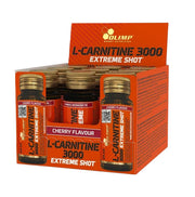 Olimp Nutrition L-karnitiin 3000 Extreme Shot, kirsimaitsega - 9 x 25 ml.