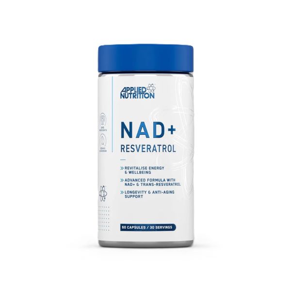 Applied Nutrition NAD+ Resveratrol – 60 kapslit