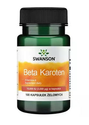 Swanson beetakaroteen (vitamiin A), 10 000 RÜ – 100 geelkapslit