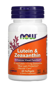NOW Foods Luteiin ja Zeaksantiin – 60 kapslit