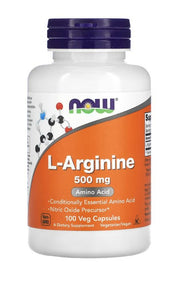 NOW Foods L-arginiin, 500 mg – 100 kapslit