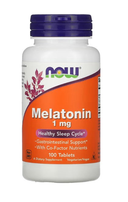 NOW Foods Melatoniin, 1 mg - 100 tabletti