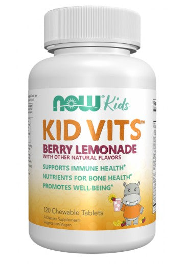NOW Foods Kid Vits, marja-limonaad – 120 närimistabletti